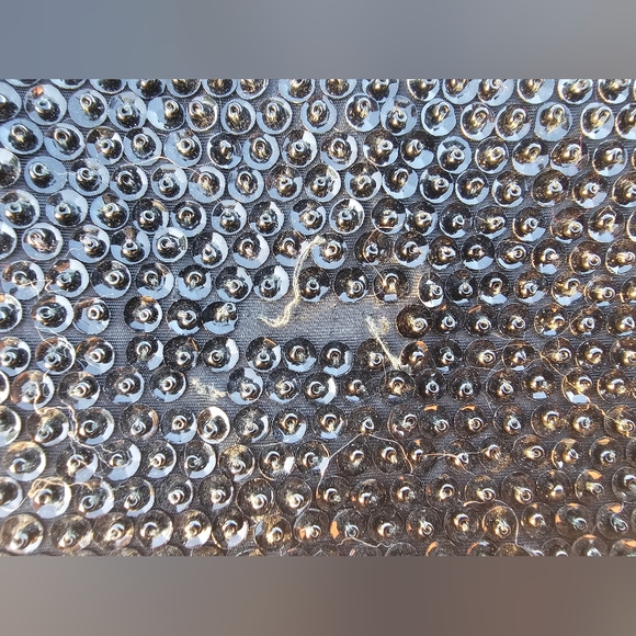 Black hand beaded Vintage 1950s Hong Kong handbag clutch purse some bead missing - Picture 10 of 12